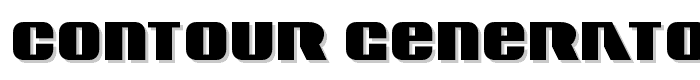 Contour Generator font